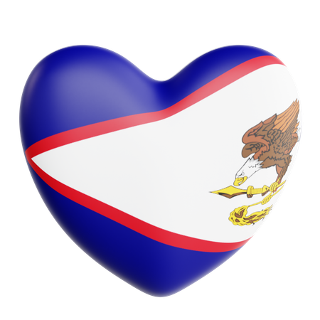 Love American Samoa  3D Icon