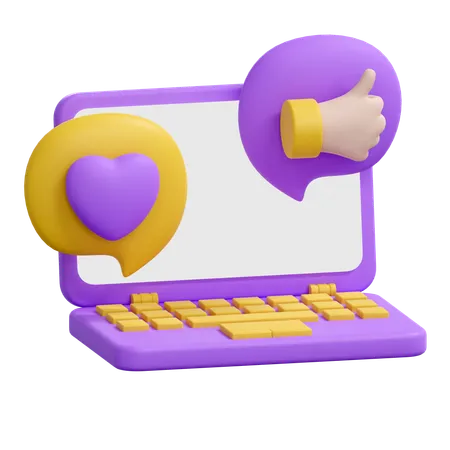 Love and like  3D Icon