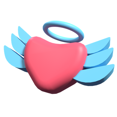 Love Angel  3D Illustration