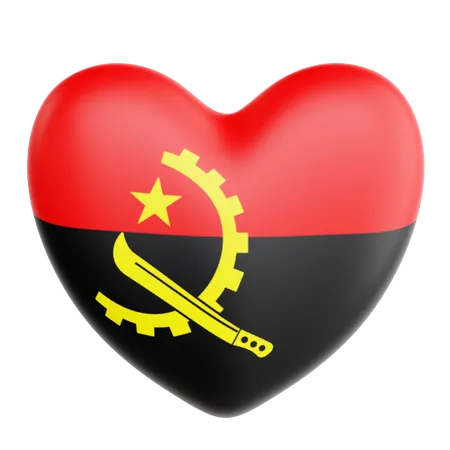 Love Angola  3D Icon