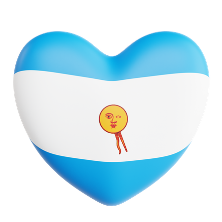 Love Argentina  3D Icon