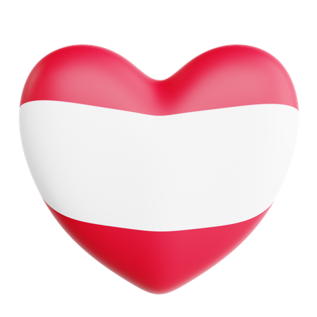 Love Austria  3D Icon