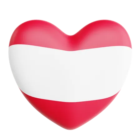 Love Austria  3D Icon