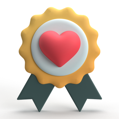 사랑 배지  3D Icon