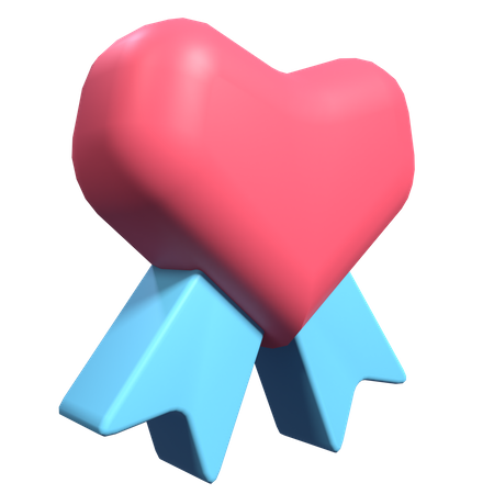 Love Badge  3D Illustration