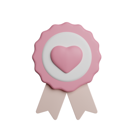 Love Badge  3D Icon