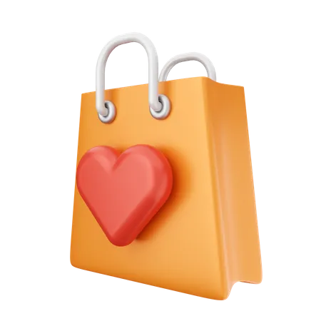 Love Bag  3D Icon