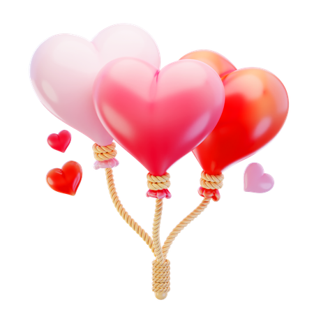 Love Balloon  3D Icon