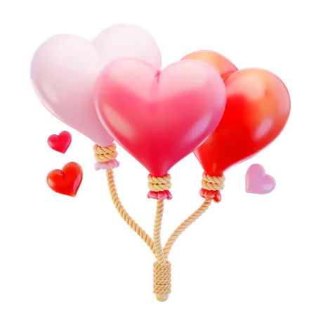 Love Balloon  3D Icon