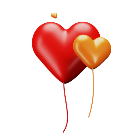 Love Balloon  3D Icon