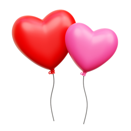 Love Balloon  3D Icon