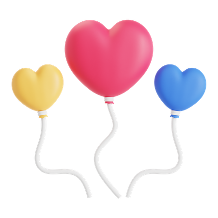 Love Balloon  3D Icon