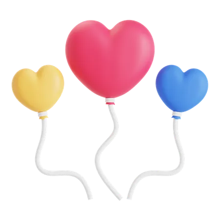 Love Balloon  3D Icon