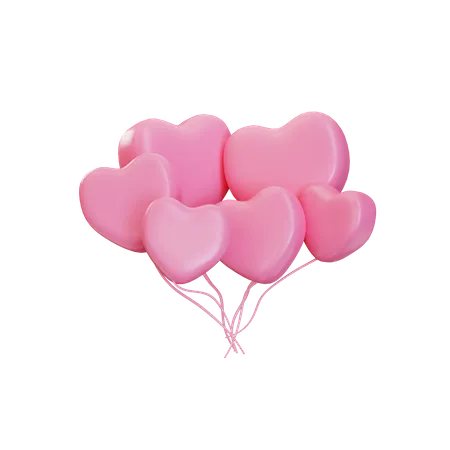 Love Balloon  3D Illustration