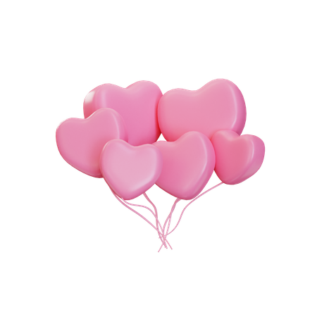 Love Balloon 3D Illustration