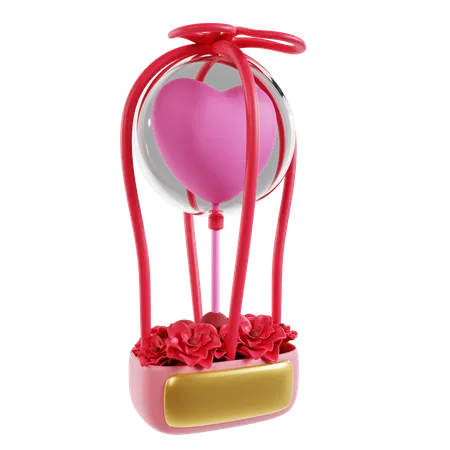 Love Balloon Bouquet  3D Icon