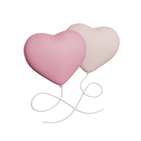 Love Balloons  3D Icon