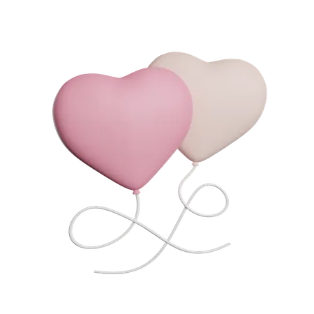 Love Balloons  3D Icon