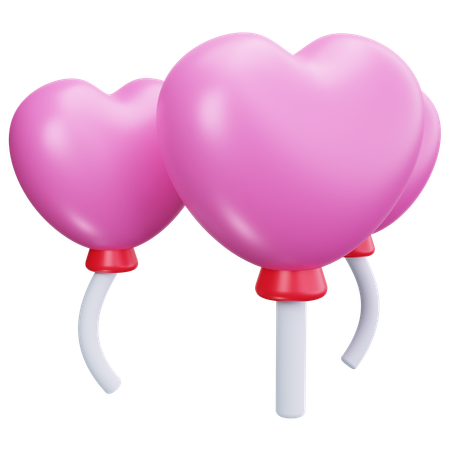 Love Balloons  3D Icon