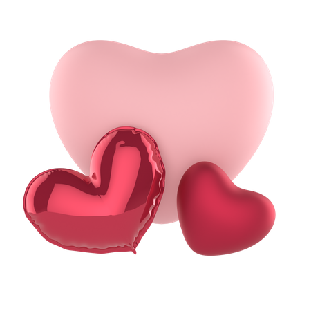 Love Balloons  3D Icon