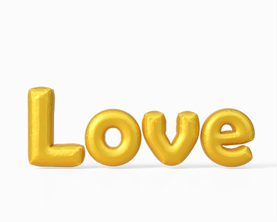Love Balloons  3D Icon