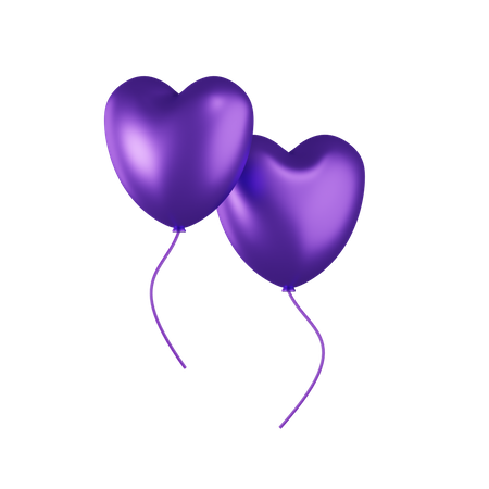 Love Balloons  3D Icon
