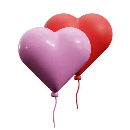 Love Baloon  3D Icon