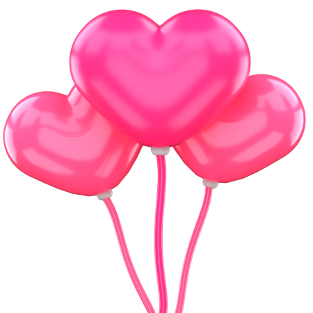 Love Baloon  3D Icon