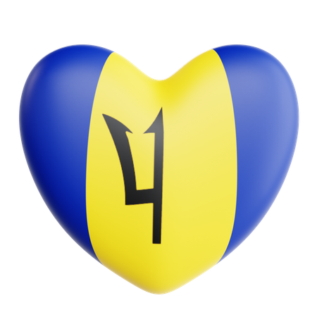 Love Barbados  3D Icon