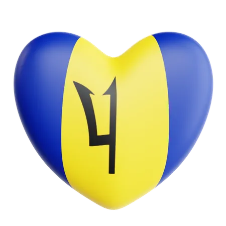 Love Barbados  3D Icon