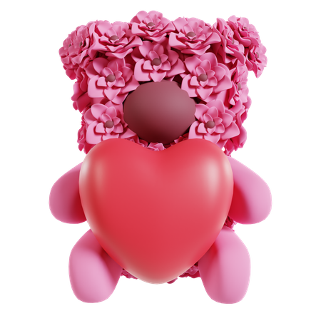 Love Bear 3D Icon
