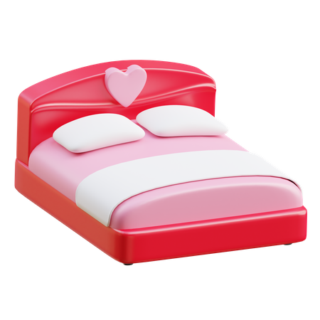 Love bed  3D Icon