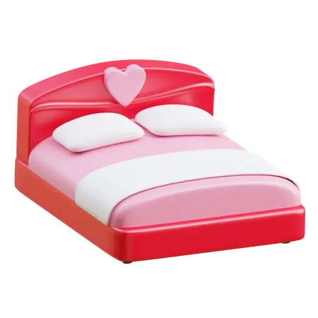 Love bed 3D Icon