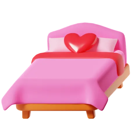 Love Bed 3 D Icon 3D Icon