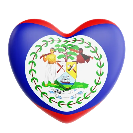 Love Belize  3D Icon