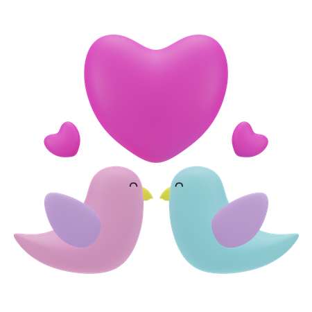 Love Bird  3D Icon