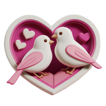 Love Birds  3D Icon