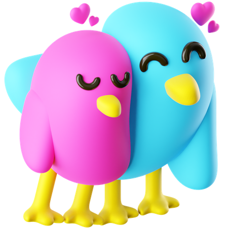Love Birds 3D Icon