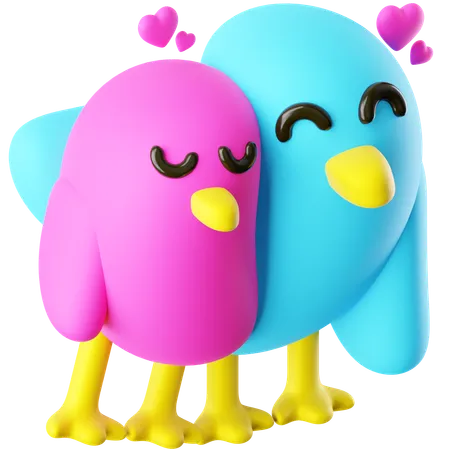 Love Birds 3D Icon