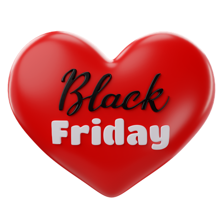 Love Black Friday  3D Icon