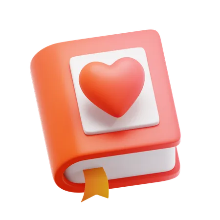Love book  3D Icon