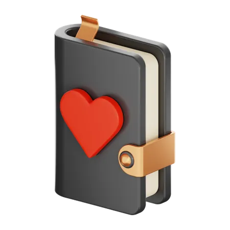 Love Book  3D Icon