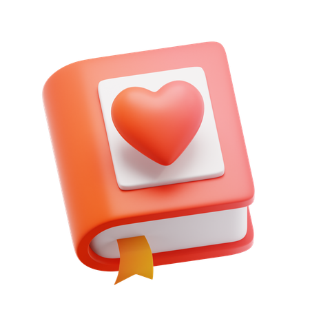 Love book  3D Icon