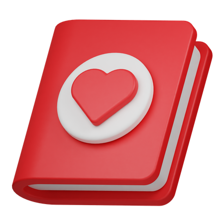 Love Book  3D Icon