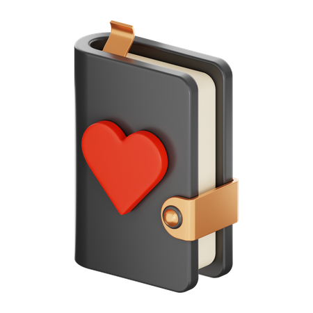 Love Book  3D Icon