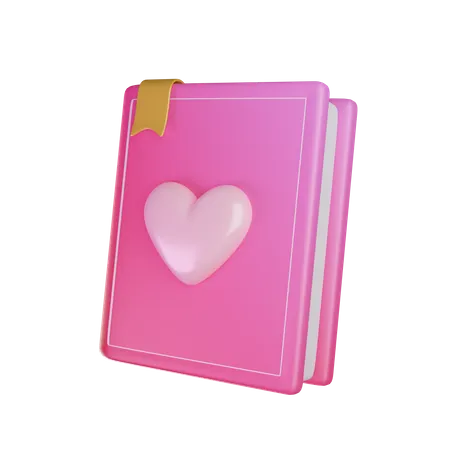 Love Book  3D Icon