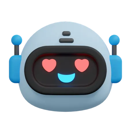 Love Bot Illustration 3D Icon