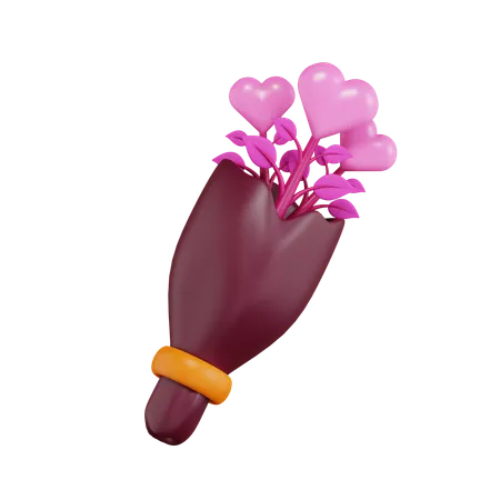 Love Bouquet  3D Icon