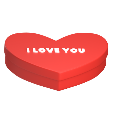 Love Box  3D Illustration