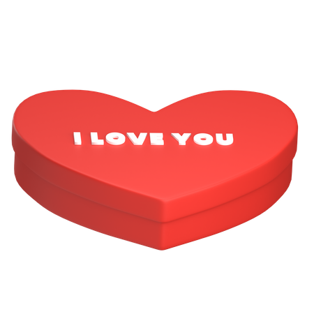 Love Box 3D Illustration
